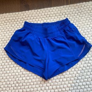 Bright blue lulu shorts rare!